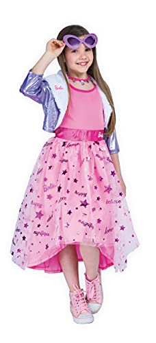 Ciao-Barbie Diva Princess Costume Travestimento Bambina Originale (Taglia 4-5 Anni), Colore Rosa, 11655.4-5