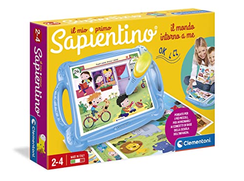 Clementoni - 11984 - Sapientino - Il Mio Primo Sapientino, banchetto con schede attività e penna interattiva, gioco educativo 2 anni, elettronico parlante - Made in Italy