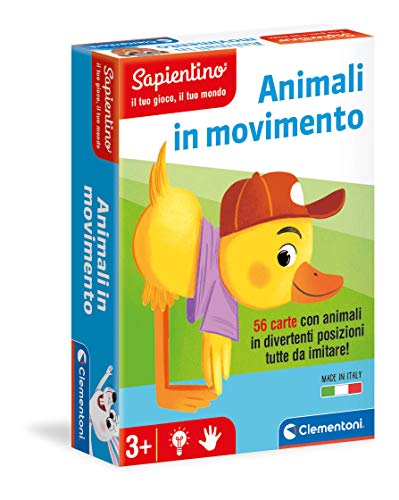 Clementoni 16307, Sapientino, Animali in Movimento, Gioco Educativo 3 anni (Versione in Italiano), Made in Italy, Multicolore