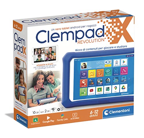 Clementoni X Revolution, Bambini-Tablet clempad 6-12 Anni, 8 , Andr...