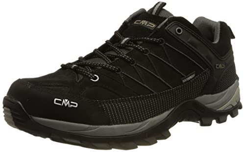 CMP Uomo Rigel Low Trekking Shoes Wp Scarpe da Trekking, Nero Black Grey, 44 EU