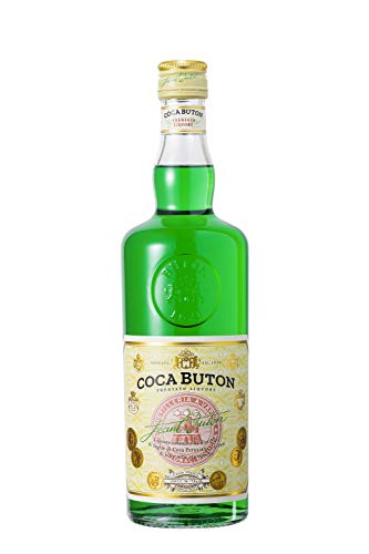 Coca Buton – Liquore a base di foglie di coca peruviana ed erbe aromatiche. Gusto dolce, vellutato ed esotico. Bottiglia da 70 cl, vol. 36,5%