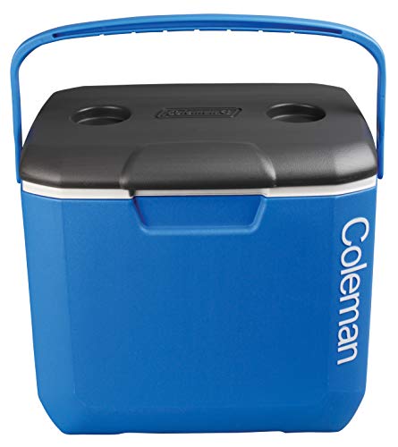 Coleman Cool Box 30QT Performance Cooler, 28 litri di capacità, grande contenitore refrigerante ad alte prestazioni, ghiacciaia per bevande, blu