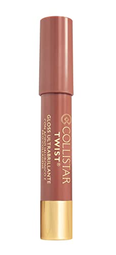 Collistar Twist Gloss Ultrabrillante, n. 202 Nudo, Gloss labbra idratante rimpolpante e luminoso, Con Acido Ialuronico e Pro-Collagene, Formato stick, 2,5 g