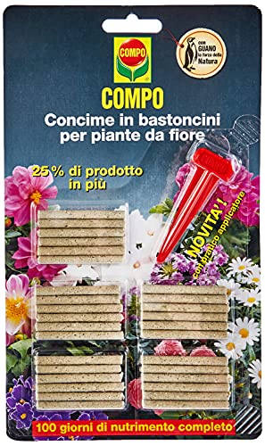 COMPO Concime in Bastoncini per Piante da Fiore, Con Guano, Con pratico applicatore, 30 Bastoncini (27 g)