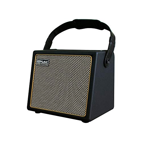 Coolmusic amplificatore portatile per chitarra acustica da 30 W con ingresso microfono, Bluetooth integrato, batteria ricaricabile con prestazioni fino a 8 ore