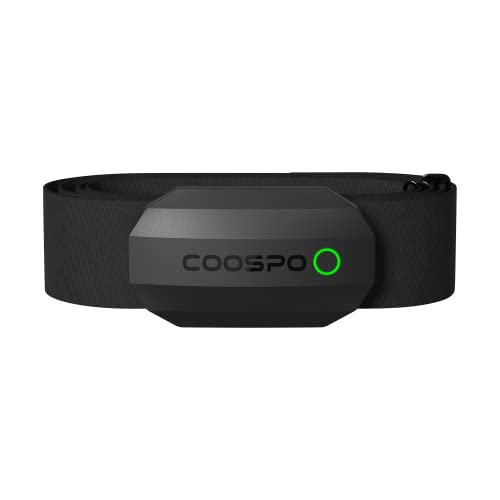 COOSPO H808S Fascia Cardio Cardiofrequenzimetro Fascia Toracica Bluetooth  ANT+, Sensore di Frequenza Cardiaca Impermeabile IP68 Compatibile con CoospoRide  wahoo fitness  strava  Pulsoid