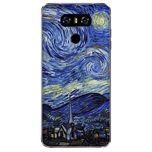 Cover Custodia Compatibile per LG G6 Vincent Van Gogh Notte Stellata. Night Star Stampa Anche sui Lati Telefono Hard Snap on Antiscivolo AntiGraffio Antiurto Protettivo Rigido