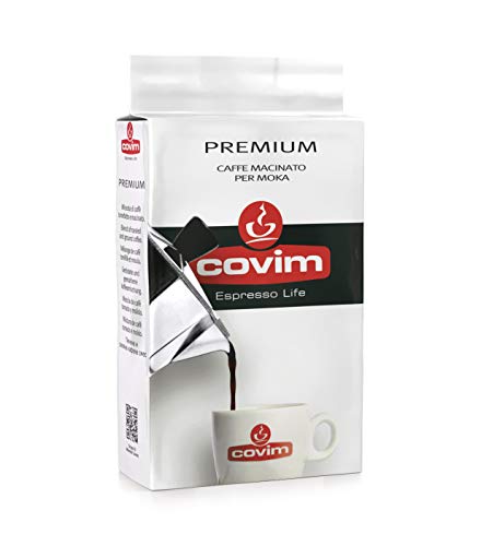 Covim Caffè, Macinato Premium, macinato per Moka - pacchetto sottovuoto da 250 g
