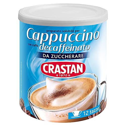 Crastan - Cappuccino Solubile Decaffeinato Da Zuccherare - Barattol...