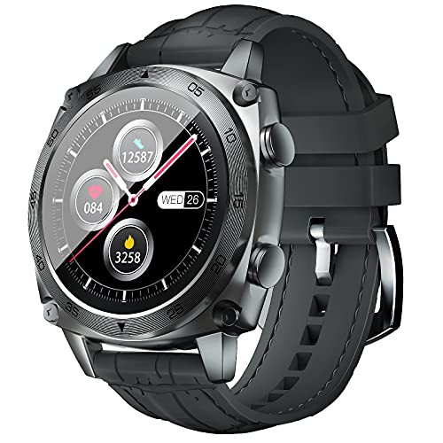 CUBOT C3 Smartwatch, 1.3 Pollici Full Touch Activity Tracker Fitness Tracker, Orologio da polso business, 5ATM Impermeabile Pedometro, Cardiofrequenzimetro, per iOS Android, per Uomo Donna Grigio