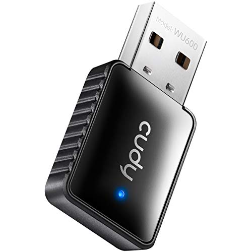 Cudy Adattatore USB Scheda di Rete, 600Mbps Wifi USB Adapter, 2.4GHz & 5GHz, Mini Size, Pennetta wifi, USB WiFi con Windows XP   7 8   8.1   10（WU600)