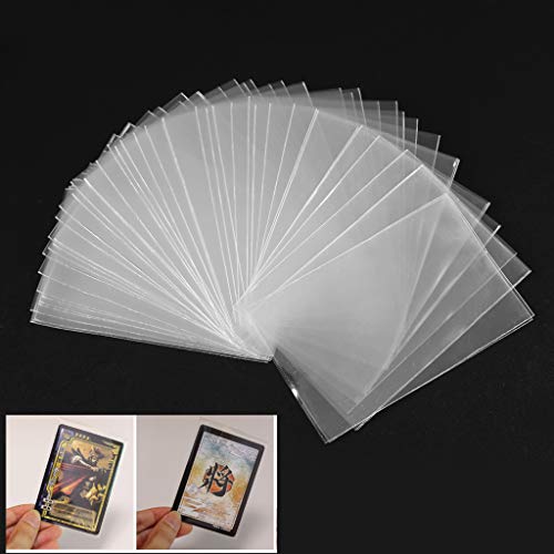 Cuigu -Set di 100 Porta Carte Tessere, trasparenti, per carte da gi...