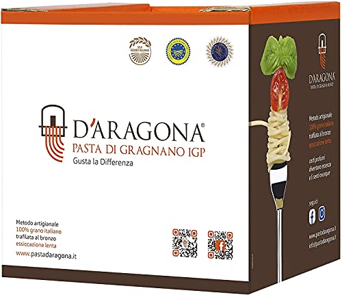 D’Aragona Pacco Dispensa 05 - GIFT BOX - Pasta di Gragnano IGP - Eccellenza Italiana, Pasta di Semola di Grano Duro Trafilata al Bronzo - Pack 6 x 500 GR