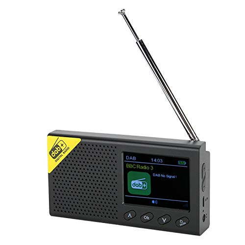 DAB Radio digitale portatile DAB,radio digitale Bluetooth per casa DAB, display LCD da 2,4 pollici uscita stereo, radio DAB DAB + e ricevitore FM