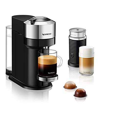 De Longhi Nespresso Vertuo Next ENV 120.CAE Macchina da caffè con montalatte Aeroccino cromato
