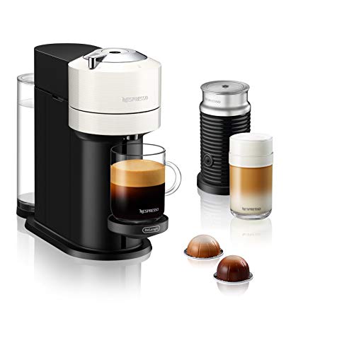 De Longhi Nespresso Vertuo Next ENV 120.WAE Macchina da caffè con montalatte Aeroccino bianco