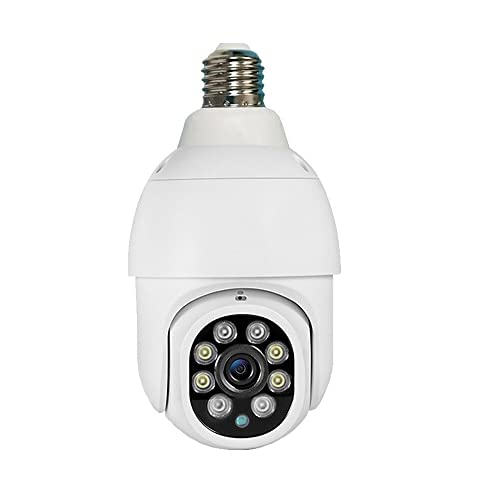 Deals-Telecamera ip 360 gradi wireless motorizata lampadina interno...
