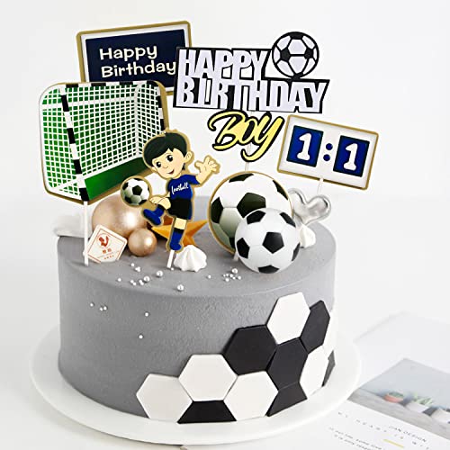 Decorazione per torta di compleanno, per calcio, per torta di compl...
