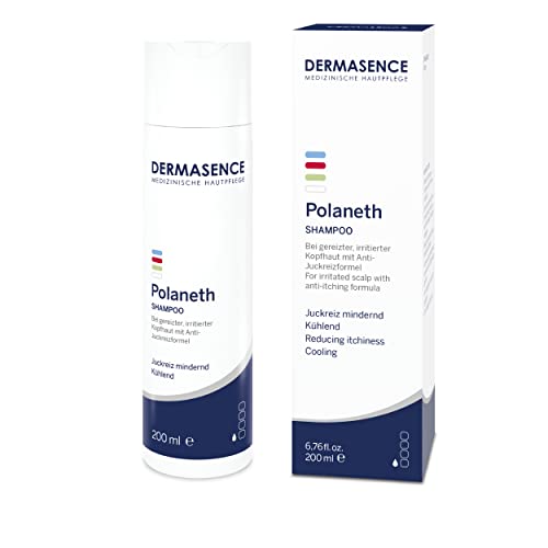 DERMASENCE Polaneth Shampoo 200 ml, Shampoo idratante per cute secca, molto secca e tendente al prurito, Shampoo lenitivo adatto a soggetti con dermatite atopica