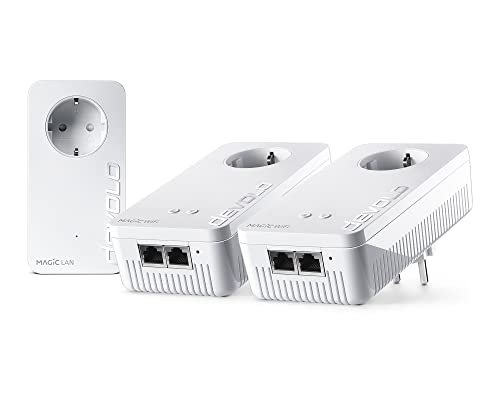 Devolo Magic 2 WiFi Next Multiroom Kit per Rete Mesh Wireless LAN tramite i Fili della Corrente in Tutta la Casa (2400 Mbps, Tecnologia G.hn, Rete LAN 5 x Gigabit)