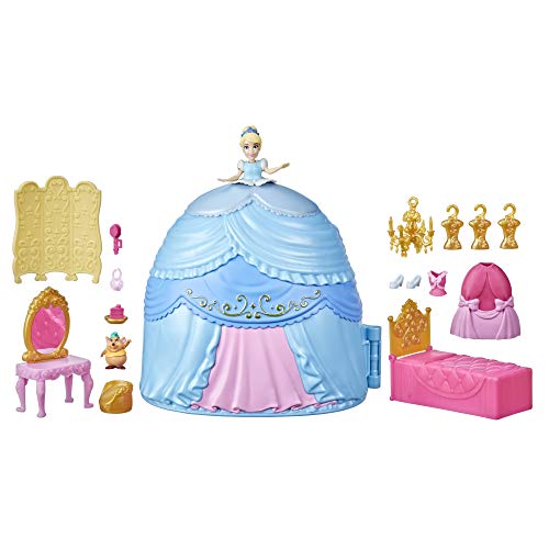 Disney Hasbro Princess Secret Styles Cinderella Story Skirt-Cenerentola, playset con Bambola, Abiti e Tanto Altro, Giocattolo per Bambini dai 4 Anni No Color, F13865L0