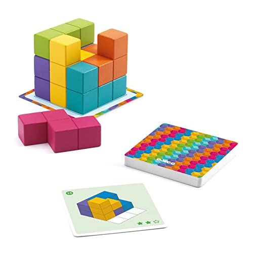 Djeco- Giochi d azione e riflessiGiochi educativiDJECOGioco Cubissimo, Multicolore, DC8477