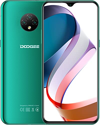 DOOGEE X95 4G Smartphone Economici[2022], 4350mAh Batteria Cellulari, Quad-Core 256GB Espandibili 6,52 HD+Schermo Cellulare, 3GB+16GB, 13MP+5MP, Android 10 Dual SIM Telefoni,Sblocco Facciale,GPS,Verde