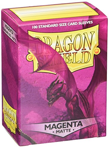 Dragon Shield- Maniche Matte Magenta (100) Bustine per Carte, Color...