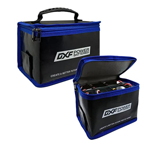 DXF Lipo Safe Bag - Borsa ignifuga e a prova di esplosione per conservare batteria ai polimeri di litio di grande capacità, 2 pezzi