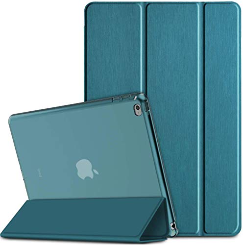 EasyAcc Custodia Compatibile con iPad Air 2, Cover Ultra Sottile in Pelle PU con Funzione di Auto Svegliati Sonno Compatibile con iPad Air 2 2014 Modello A1566   A1567(Blu Pavone)
