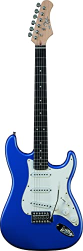 Eko GUITARS - S-300 METALLIC BLUE, Chitarra Elettrica forma Stratoc...