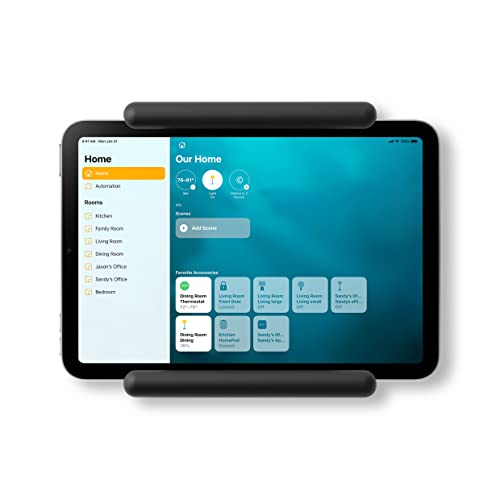 elago Home Hub Mount Supporto da Parete Compatibile con Apple iPad Mini, iPad Air, iPad Pro - Supporto per Homekit, Installazione facile, Senza graffi, Gestione cavi inclusa (Nero)