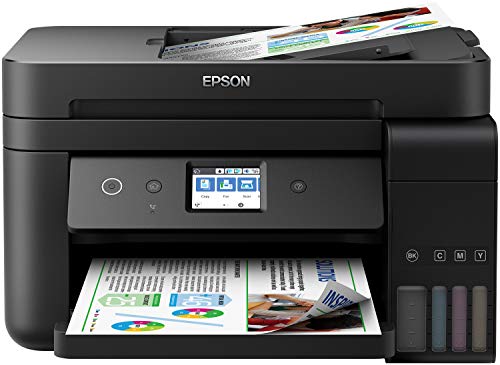 Epson EcoTank Et-4750 Stampante Inkjet 4-in-1, Stampa Fronte Retro, Fax, Velocità di Stampa 15 ppm, Connettività Wi-Fi e App, Nero