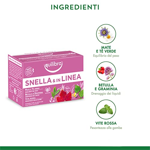 Equilibra Integratori Alimentari Tisane, Tisana Snella e In Linea, ...
