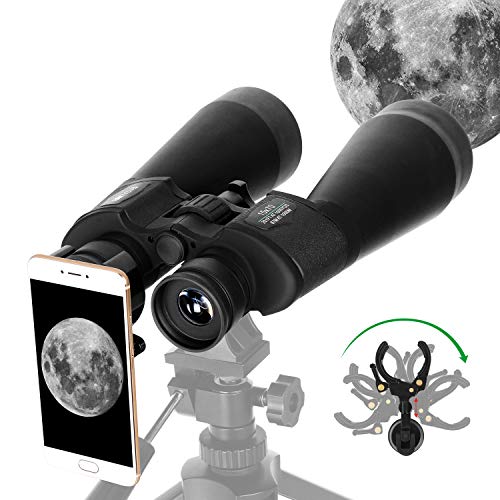 ESSLNB Gigante Binocolo Astronomico 15X70mm Binocolo Astronomico Professionale per Birdwatching con Adattatore Telefonico Adattatore per Treppiede FMC Prisma per Guardare le Stelle Visione Terrestre