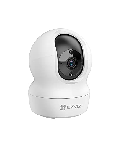 EZVIZ Telecamera Wi-Fi Interno 2K, Videocamera Sorveglianza Interno wifi 4MP per animali e bambini, Motorizzata a 360°, Audio a due vie, Funziona Alexa, Avvisi movimento, Visione notturna, Modello CP1