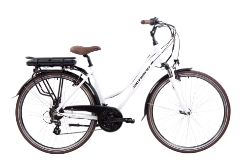 F.lli Schiano E-Ride 28  , Bicicletta Elettrica da Città, Donna, B...