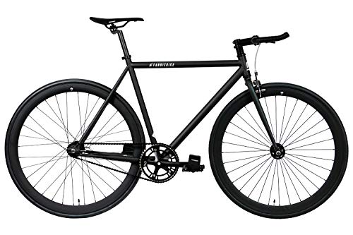 FabricBike Original Pro -Bicicletta Fixie Nera, Single Speed,Flip-Flop, Fixie Bike, Telaio Hi-Ten di Acciaio, 10,45 kg. (Taglia M) (Pro Fully Matte Black, M-53cm)