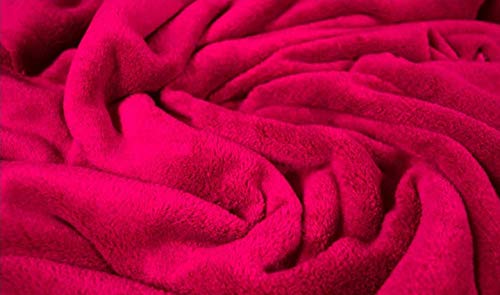 Fabrics-City Tessuto Polare Pelo Morbido Anti-Pilling Tessuto Pile di Qualita Top Bordeaux, 3983