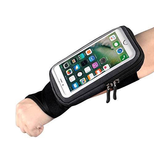 Fascia da Braccio Porta Cellulare Telefono pollice braccialetto Sweatproof Bracciale per Corsa Esercizi per iPhone 12 Pro 12 11 11 Pro Max Galaxy S9 S8,Huawei, ASUS, LG, Motorola fino a 6.5 Pollici