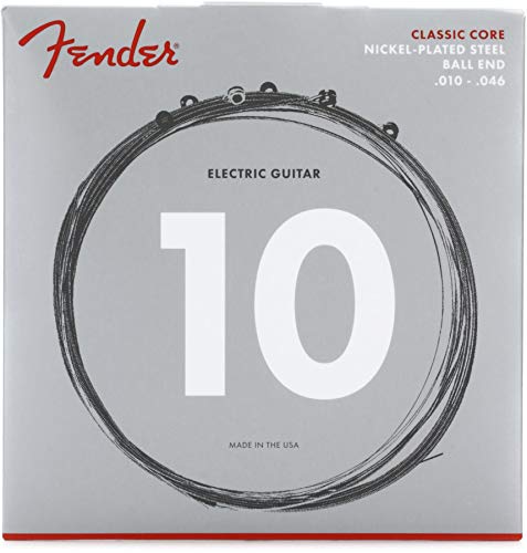 Fender »CLASSIC CORE NICKEL PLATED STEEL ELECTRIC STRINGS« Corde per chitarra elettrica - Ball End - 255R 010 046