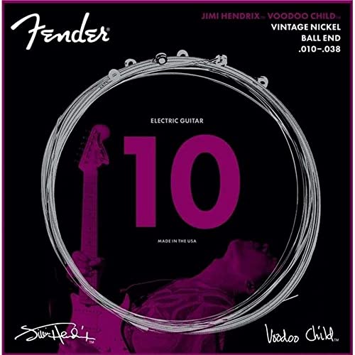 Fender »JIMI HENDRIX VOODOO CHILD BALL END - ELECTRIC« Corde per Chitarra Elettrica - Nickel Plated Steel - 010 038