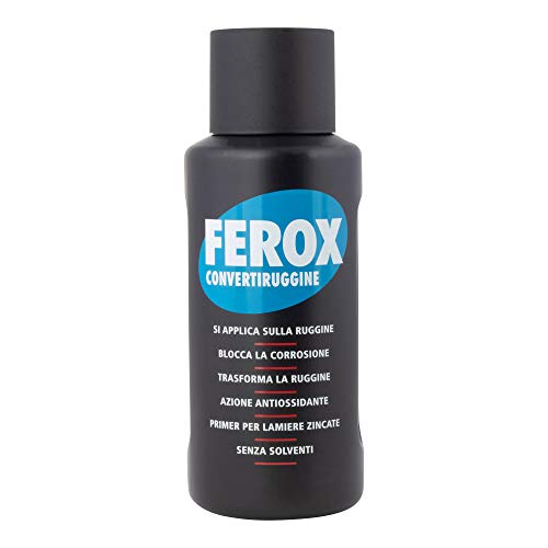 FEROX 3297010 Convertitore Ruggine, Flacone da 750 ml, Bianco...
