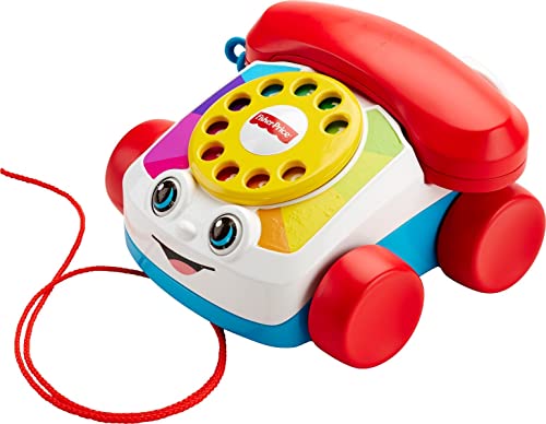 Fisher-Price- Telefono Parlante Trascinabile, Giocattolo per Bambini 1+ Anni, FGW66