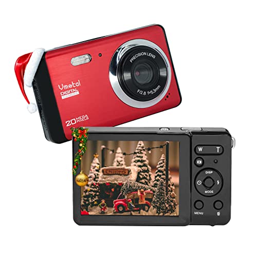 Fotocamera digitale 80X2   Zoom digitale 8x   20 MP   1080P FHD Schermo LCD TFT da 2,8    Regalo Macchina fotografica semplice per bambini adolescenti principianti Anziani