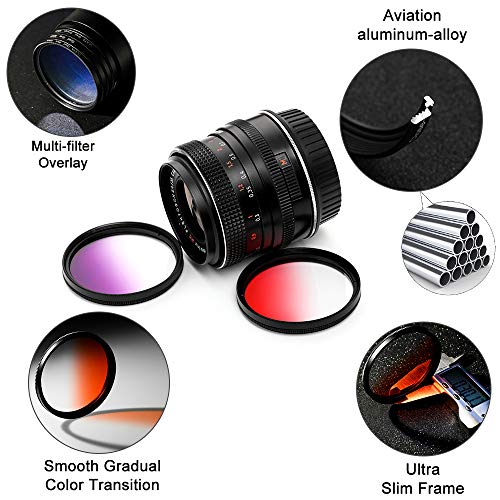 Fotover, Set di 9 filtri a gradiente per obiettivi di fotocamere DS...