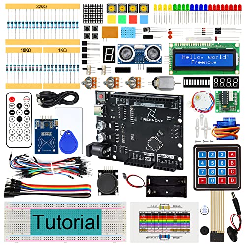 Freenove RFID Starter Kit V2.0 with Board V4 (Compatible with Arduino IDE), 267-Page Detailed Tutorial, 198 Items, 49 Projects