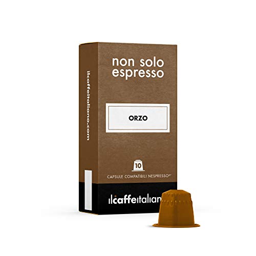 FRHOME - 50 Capsule Orzo - Compatibili con Macchine da caffè Nespresso Il Caffè Italiano
