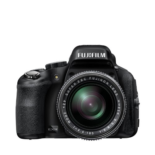 Fujifilm FinePix HS50EXR Fotocamera Digitale 16 Megapixel, Sensore CMOS EXR II, Zoom 42x 24-1000 mm, Stabilizzatore Meccanico, Batteria al Litio, Nero